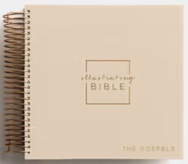 NIV The Gospels, Spiral-Bound Illustrating Bible Tan