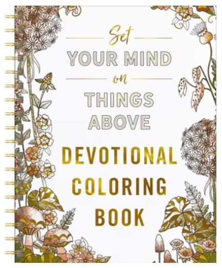Set Your Mind on Things Above: Devotional Adult Coloring Book