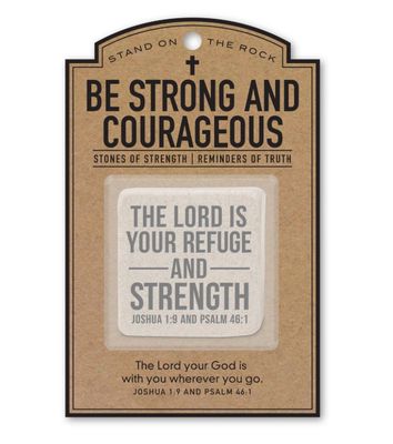 Stonecard The Lord Is Your Refuge Joshua 1:9