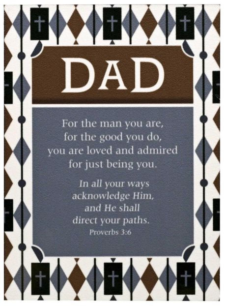 Hardboard Magnet Dad In All Your 3-3/4H