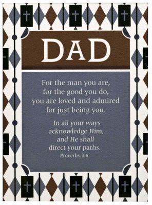 Hardboard Magnet Dad In All Your 3-3/4H