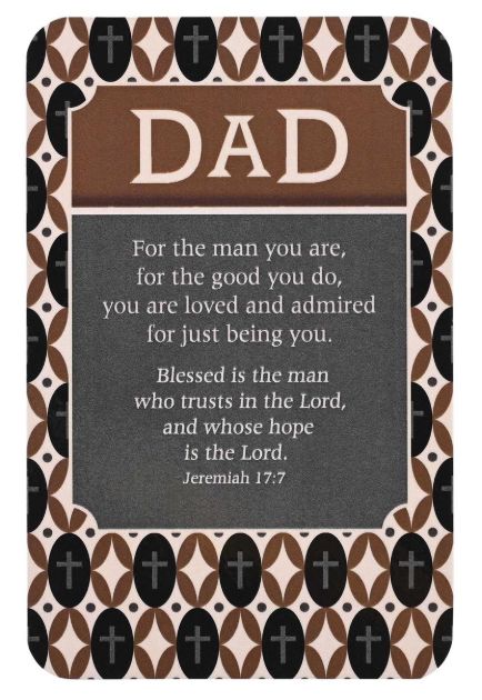 Dad Blessed Is The Man PocketCard