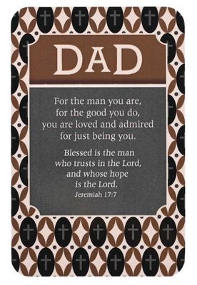 Dad Blessed Is The Man PocketCard