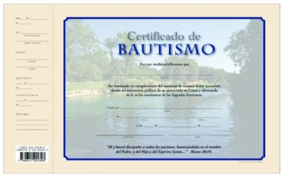 Certificado de Bautismo