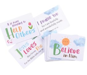 Kids Flashcard Set A-Z With Bible Verses