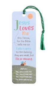 Bee Jesus Loves Me Kids Tassel Bookmark