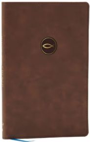 Spurgeon and the Church: Acts Through Revelation with Devotions from Charles Spurgeon NKJV, Brown Leathersoft, Comfort Print