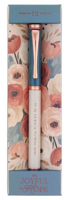 Joyful Patient Faithful Heirloom Floral Gift Pen