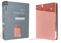 NIV, Thinline Bible, Large Print, Leathersoft, Pink, Red Letter, Comfort Print