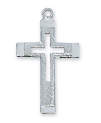 18" CH SS CUT OUT CROSS