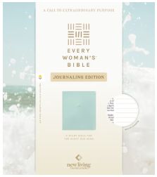 NLT Every Woman's Bible, Journaling Edition, Filament Enabled: Leatherlike, Seafoam Blue, Red Letter