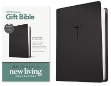 Premium Gift Bible NLT, Filament Enabled Leatherlike, Classic Black, Red Letter