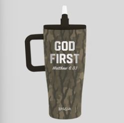 God First 30 oz Stainless Steel Mug With Handle