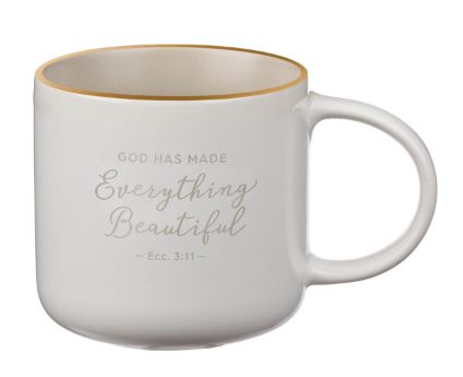 Everything Beautiful Blush And Taupe Mug