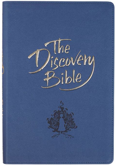The Discovery Bible Blue Faux Leather