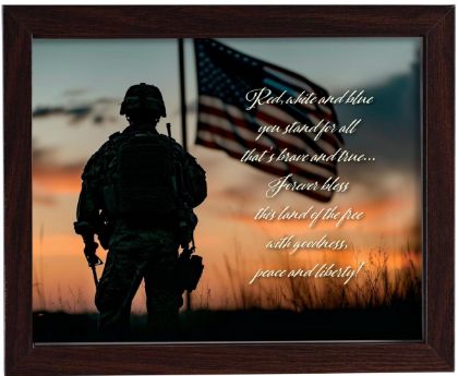 Red, White and Blue You Stand
