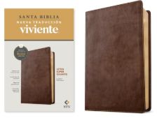 Biblia Letra Súper Gigante NTV, Con Filament Sentipiel, Café Rústico, Letra Roja