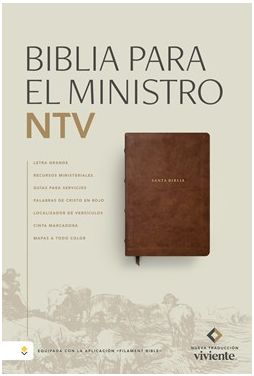 Biblia Para el Ministro Brown NTV, letra grande con Filament