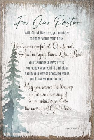 For Our Pastor (6 X 9)