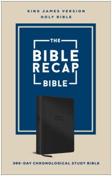The Bible Recap KJV 365-Day Chronological Study Bible Imitation Leather, Black