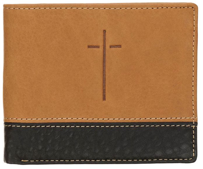 Cross Camel Tan and Espresso Full-grain Leather Wallet