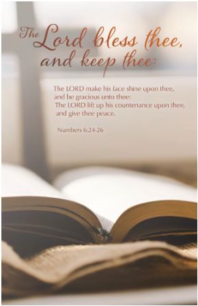 Pastor Appreciation Bulletin: Bless Thee (Package of 100): Numbers 6:24-26 (KJV)