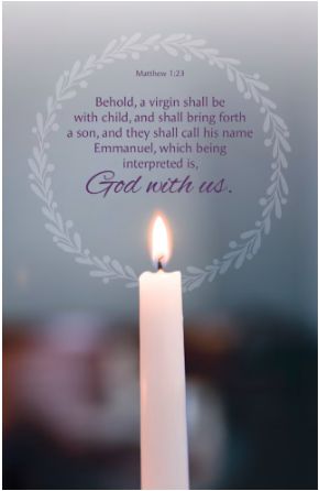 Advent Bulletin: Emmanuel (Package of 100): Matthew 1:23 (KJV)