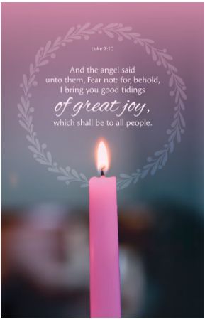 Advent Bulletin: Joy (Package of 100): Luke 2:10 (KJV)