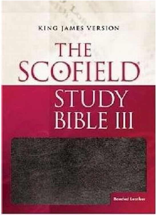 KJV Scofield Study Bible Iii-Burgundy Bonded Leather Indexed