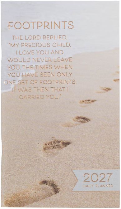 2027 Footprints Small Daily Planner