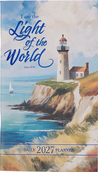 2027 Light of the World Small Daily Planner - John 8:12