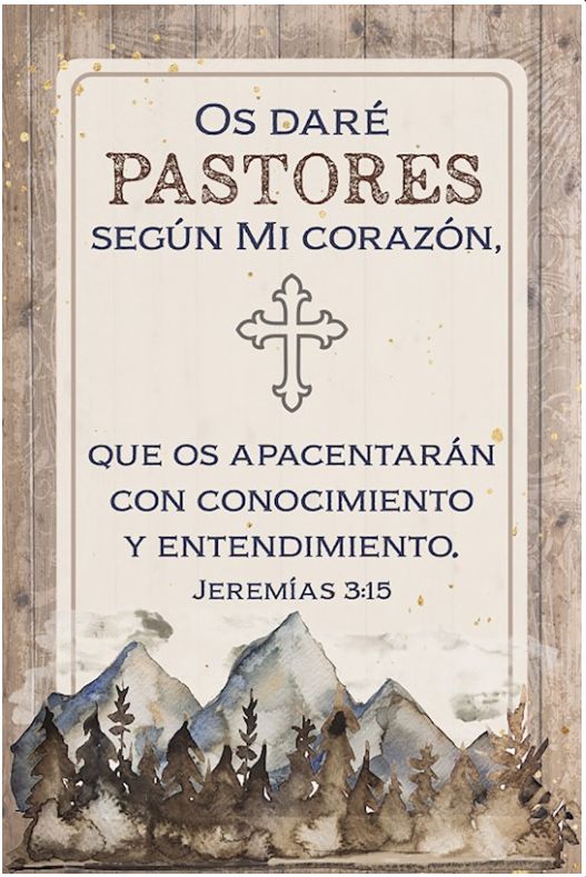 Os Dare Pastores (Jer. 3:15)(4 X 6)