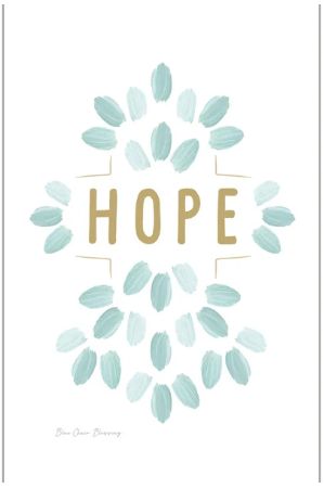 Hope Faith Share It Prayer Card
