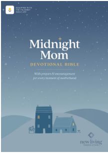 NLT Midnight Mom Devotional Bible (Hardcover, Red Letter, Filament Enabled)
