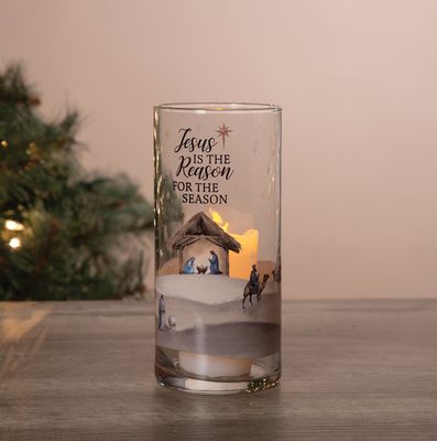 Nativity Hurricane Candle