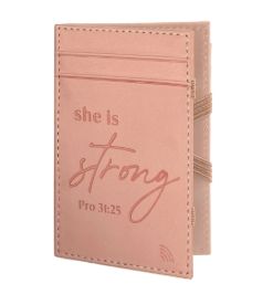 She is Strong, Pro 31:25 Logos Tap Wonder Wallet