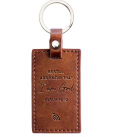 Be Still, Psalm 46:10 Logos Tap Keychain