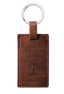 God Works, Romans 8:28 Logos Tap Keychain