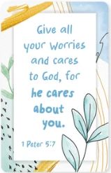 He Cares About You, 1 Peter 5:7 Logos Tap Wallet Card