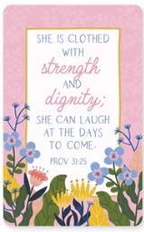 Strength and Dignity, Pro 31:25 Logos Tap Wallet Card
