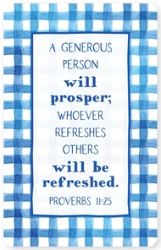 Generous Person, Proverbs 11:25 Logos Tap Wallet Card