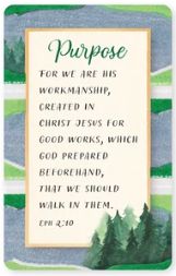 Purpose, Eph 2:10 Logos Tap Wallet Card