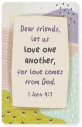 Love One Another, 1 John 4:7 Logos Tap Wallet Card