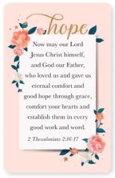 Hope, 2 Thessalonians 2:16-17 Logos Tap Wallet Card