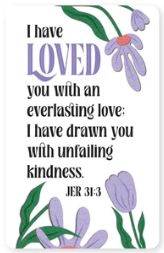 Loved, Jer 31:3 Logos Tap Wallet Card