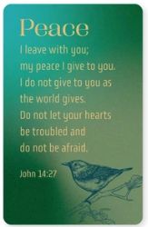 Peace, John 14:27 Logos Tap Wallet Card