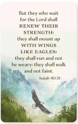Renew Their Strength, Isaiah 40:31 Logos Tap Wallet Card