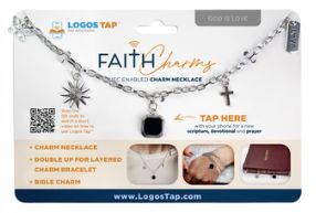 God is Love Logos Tap Faith Charms