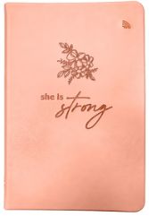 She is Strong, Proverbs 31:25 Logos Tap Journal