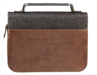 God Works, Romans 8:28 Logos Tap Bible Cover, Size: Medium